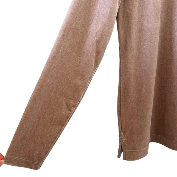 Land's End Mock Turtleneck Long Sleeve Velour/Velvet Shirt Size M - Picture 6 of 15